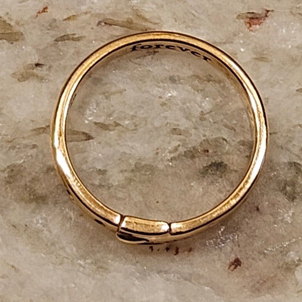 New Monica Rich Kosann Forever Buckle Belt Poesy Stackable 18k Rose Gold Ring 5 — image 8 of 8